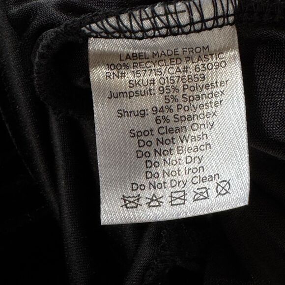 Spirit Halloween Velour Flare Wide Leg Witch Jumpsuit Costume Women's Size Large - Picture 6 of 8